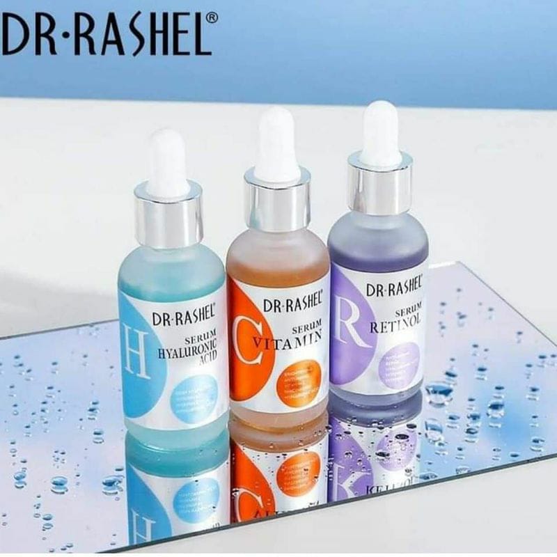 Pack Serum 3 en 1 - Sueros de Vitamina C, Ácido Hialurónico y Retinol - Dr Rashel 30 ml